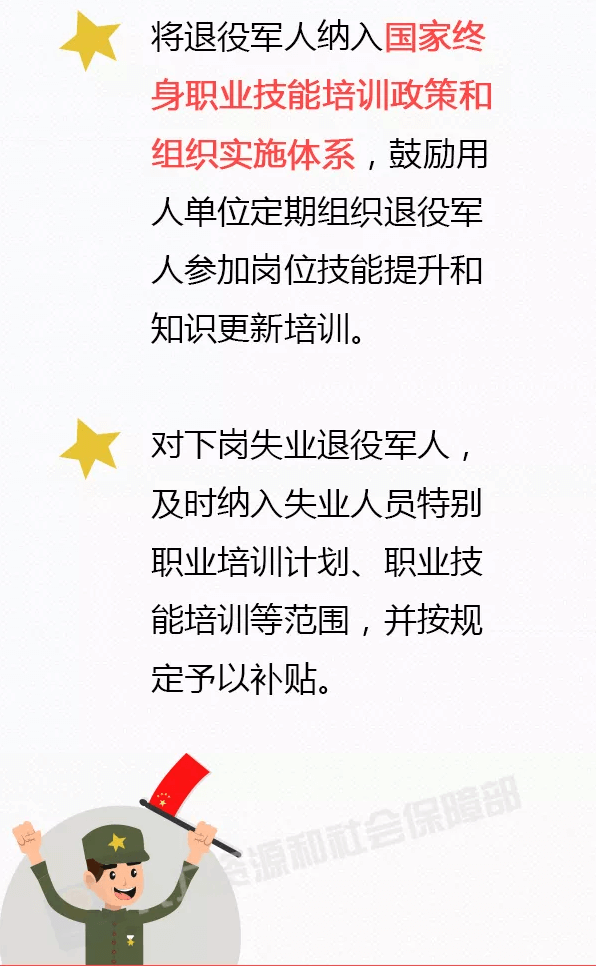 @退役士兵 提升就业创业能力大礼包送给你