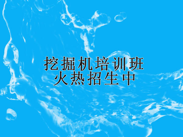 挖掘机培训班火热招生中